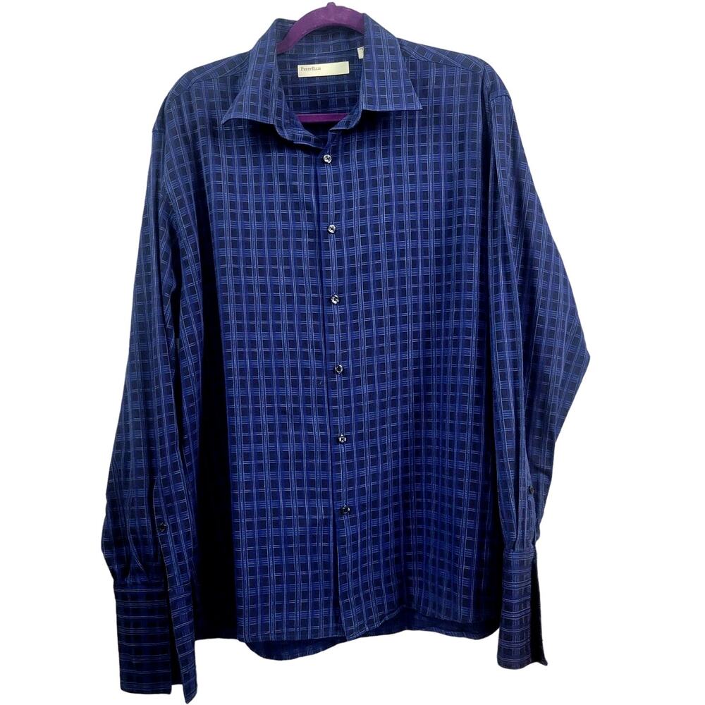 Vintage Perry Ellis Men's‎ Long Sleeve Shirt Size XL